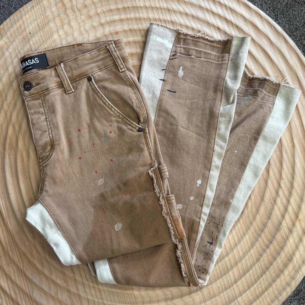 Men’s Brown/cream FLAREJeans